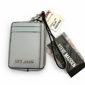 Steve Madden Light Blue Wristlet with ID Window